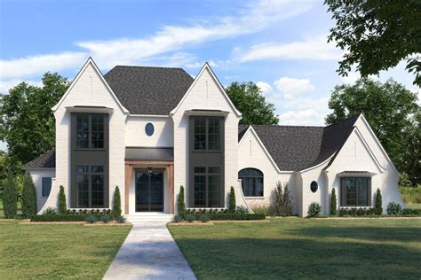 Plan 56497sm Transitional House Plan With Home Office And 2 Story