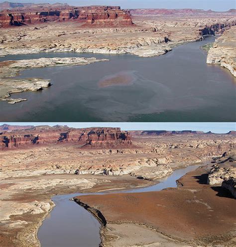 drought in the colorado river basin shrinkage of lake powell