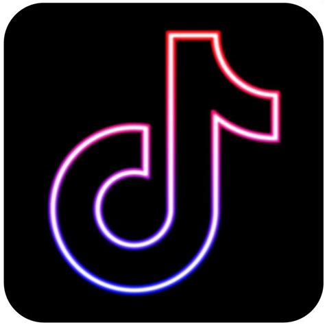 Tiktok Neon Logo Neon Logo Logo App Logo
