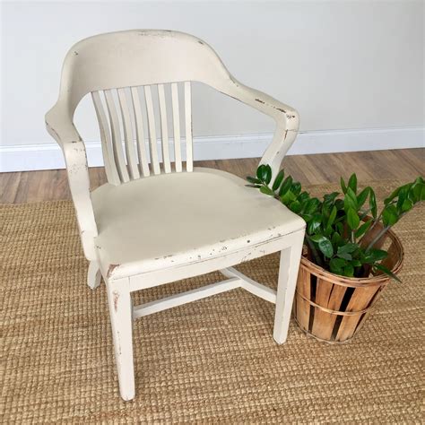 White Wooden Chair Vintage Furniture Vintage Home Decor White