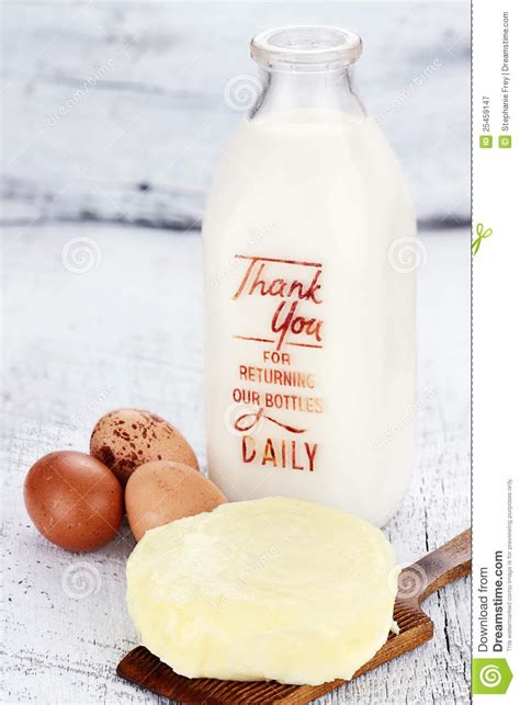 Farm Fresh Dairy Products Stock Image Image Of Fresh 25459147