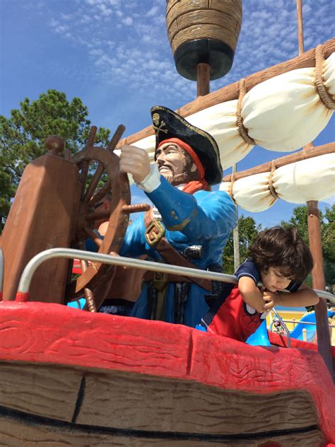 The Pirate at Pirates Cove.Summer is fun at Ocean Breeze Water Park