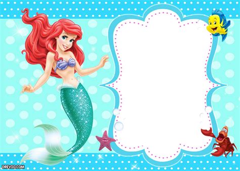 Printable Mermaid Invitations