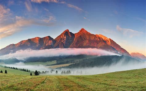 450548 Clouds Landscape Forest Tatra Mountains Path Nature