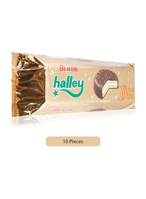 Ulker Halley Chocolate Sandwich Biscuit 10 Pieces X 30g Dubaistore