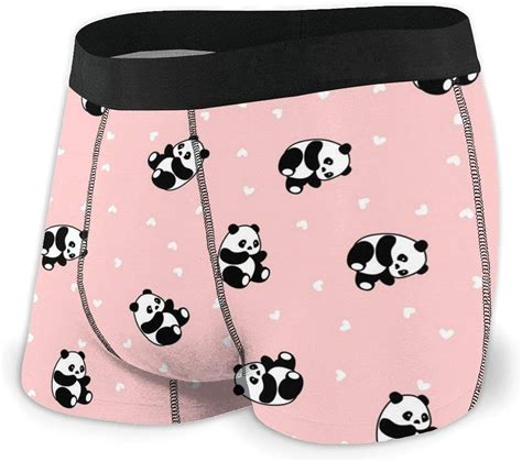 Merahans Cute Panda Mens Underwear Funny Boxer Brief Amazonca Clothing And Accessories