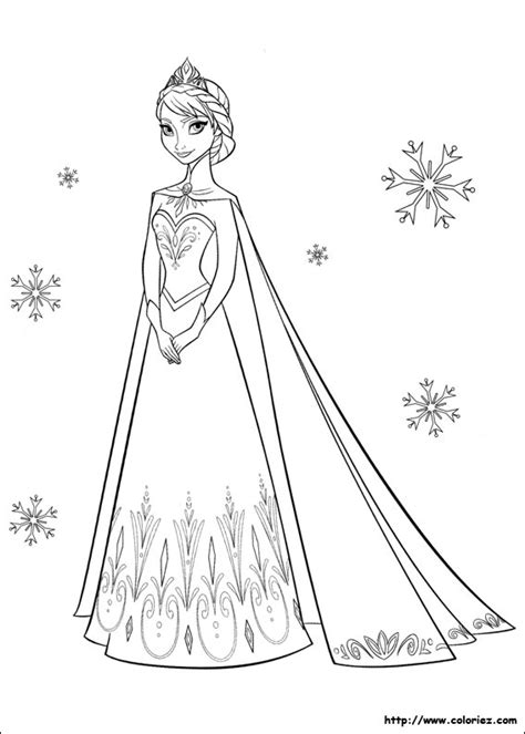 COLORIAGE  Portrait d'Elsa