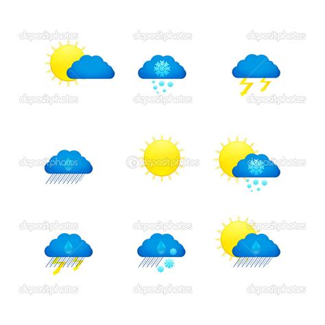 Weather Icons Stock Vector By ©stockerteam 14391847