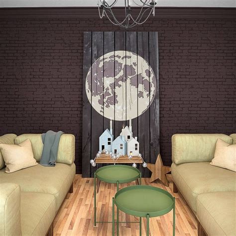 Using The Full Moon Wall Stencil In Your Interior You Can Easily