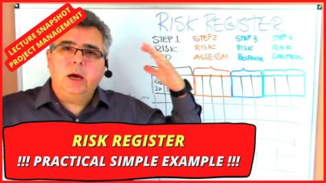 What Is A Project Risk Register A Simple Practical Example Of