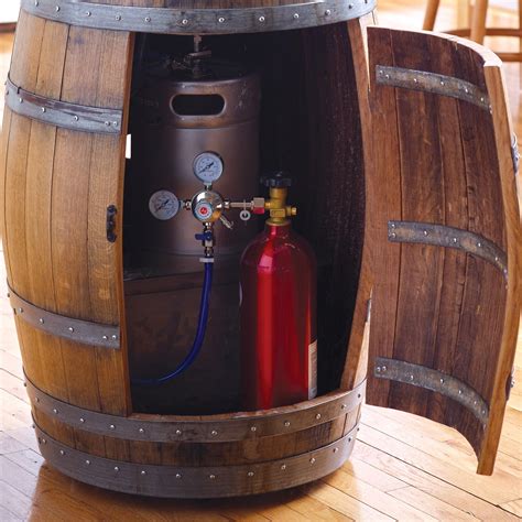 Recycled Wine Barrel Kegerator Wine Enthusiast