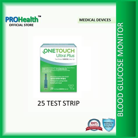 Onetouch Ultraplus Strip Easy And Pain Free Blood Glucose Testing 25s