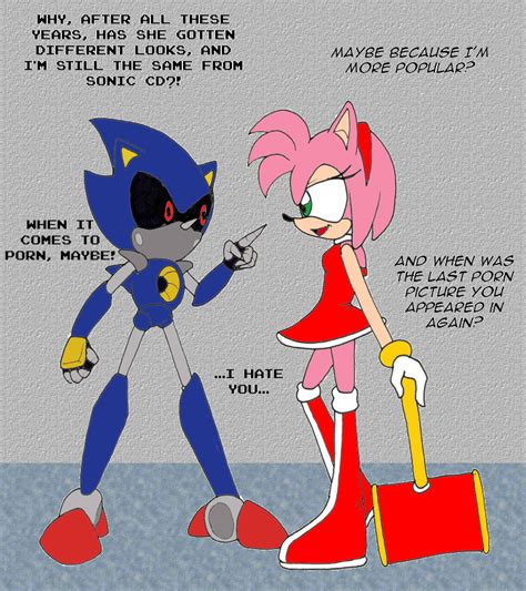 Amy Metal Sonic B Day Colored By Fallenangelcam7 On Deviantart