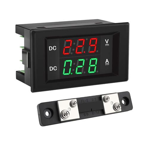 Voltage Current Display Drok Dc 45 100v Digital Voltmeter Ammeter