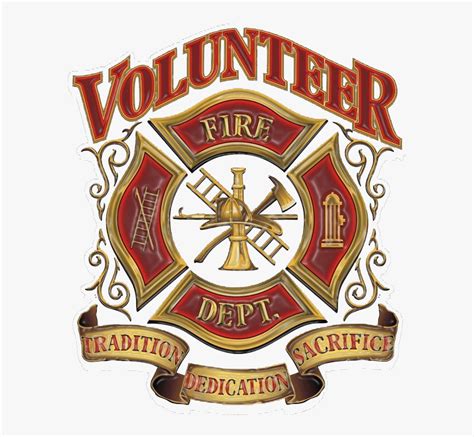Firefighter Clipart Symbol Volunteer Fire Department Emblem Hd Png