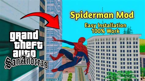 Gta San Andreas Spiderman Mod Cheat Code How Install Spiderman Mod Faizan Gaming Youtube