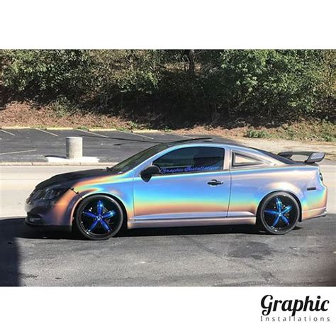 Chevrolet Cobalt Wrapped In 3m Colorflip Psychedelic Shade Shifting Vinyl