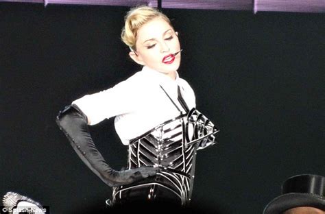 Madonna Backs Obama With A Huge Temporary Tattoo Of His Name