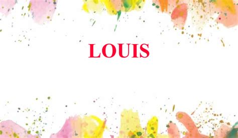 Louis Name Meaning