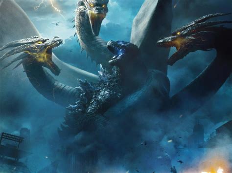 Desktop Wallpaper 2019 Movie Godzilla King Of The Monsters Dragon Vs Godzilla Poster Hd