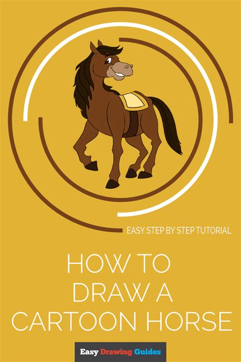 How To Draw A Cartoon Horse Easy Drawing Guides