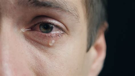 shot of crying man with tears in eye closeup stock footage video 31164379 shutterstock