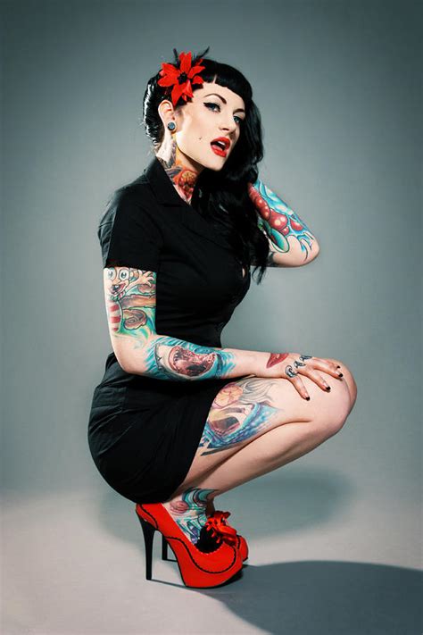 Tattooed Pin Up Girl Ii Photograph By Jane Queen