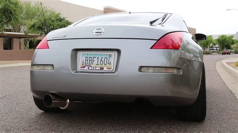 Nissan 350z W Isis Performance Gt Single Exit Exhaust Sound Clip Youtube
