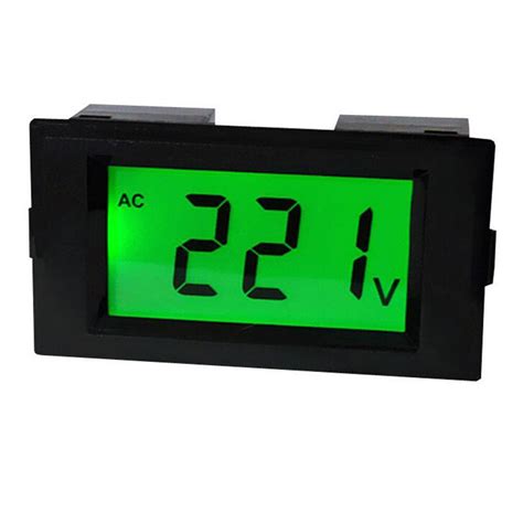 Ac 80 500v Green Lcd Digital Voltmeter Panel Meter Voltage Tester
