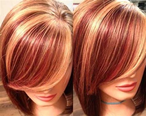 If you've never made such a drastic change on your own to get your red hair to blonde or platinum, you'll need to bleach it to lighten the color, then tone it until it's the shade of blonde you want. Hair Color Ideas, Two Tone Hair Color Brown And Red 2015 ...
