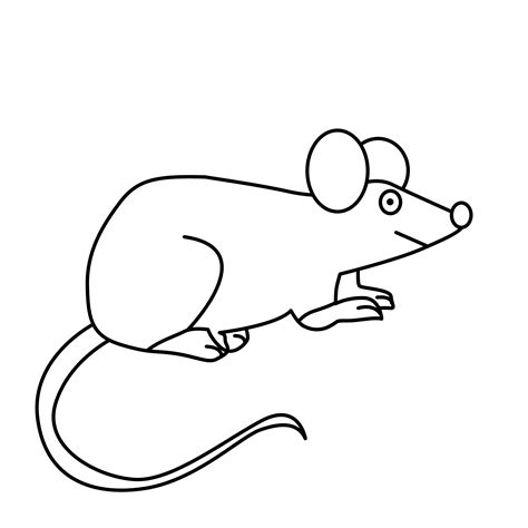 Mouse Animals Free Printable Coloring Pages