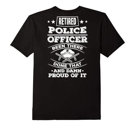 Mens Police Officer T Shirt For Retired Police Officer Td Theteejob