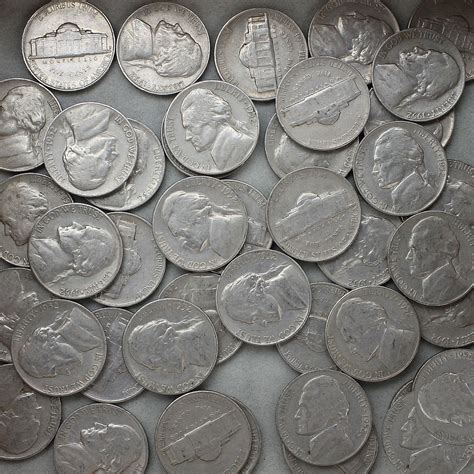 1952 S Jefferson Nickel Roll 40 Circulated Us Coins Daves