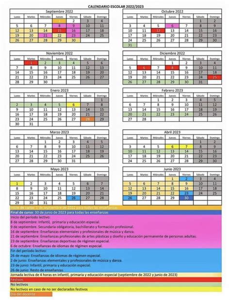 Calendario Escolar De Cantabria Para El Curso 2022 2023 Festivos