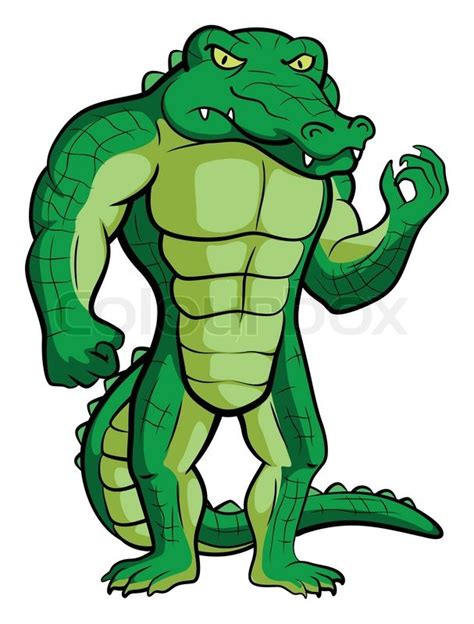Crocodile Mascot Stock Vector Colourbox