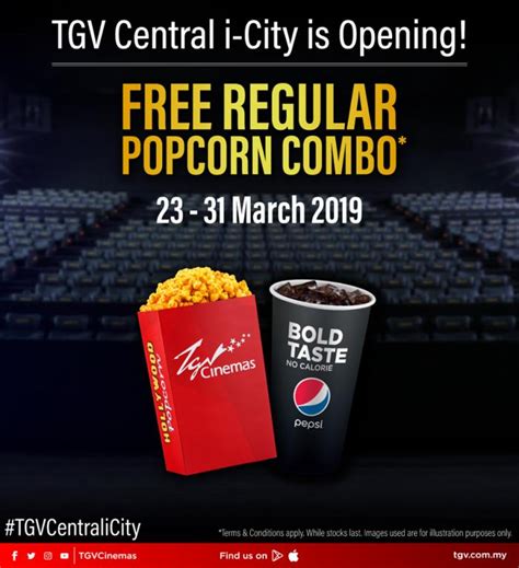 Find out more on how you can get this promo here: TGV Central i-City FREE Movie Screenings & Popcorn Combos ...