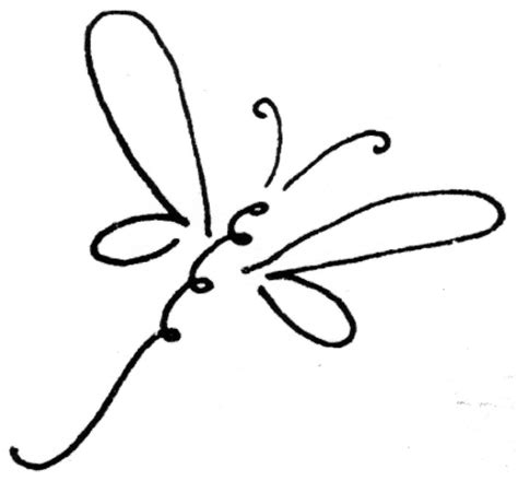 Dragonfly Line Drawing At Explore Collection Of