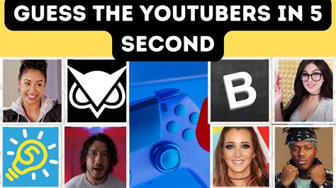 guess the youtuber in 5 seconds 25 popular youtubers in 2022 youtube