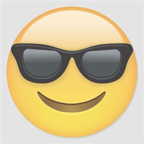 Cool Sunglasses Emoji Dude Stickers Cool Sunglasses