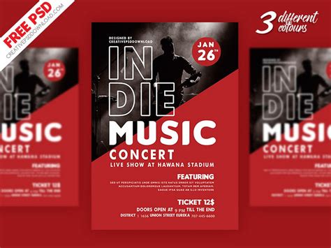 30 Best Music And Band Flyer Templates Design Shack