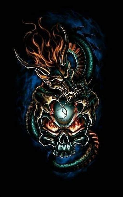 Skulls And Dragons Wallpapers