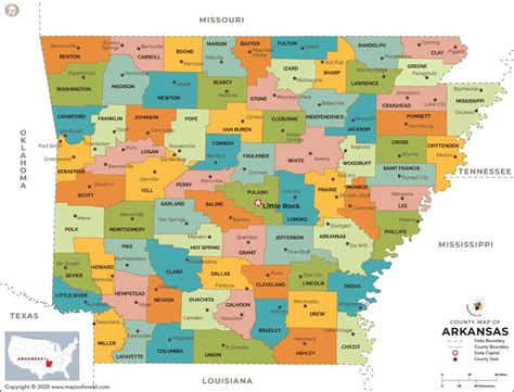Arkansas Map With Counties Verjaardag Vrouw 2020