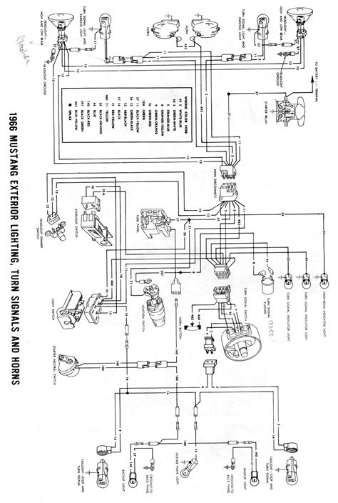 Diagram 1966 Mustang Flasher Diagram Wiring Schematic Mydiagramonline