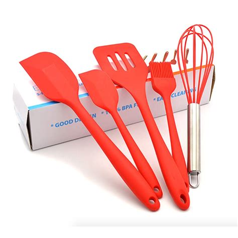 silicone safe kitchen cooking utensils tools coating material solid hygienic fda authenticate lfgb authentic
