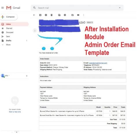 Opencart Custom Admin Order Email