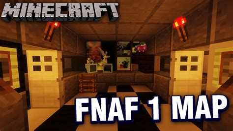Five Nights At Freddys Minecraft Map Download Fnaf 1 Map Youtube