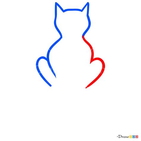 How To Draw Cat Back Tattoo Minimalist