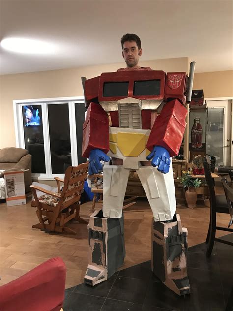 Self Wip Huge 9 Foot Tall Optimus Prime G1 Cosplay 75 Finished