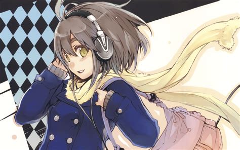49 Short Hair Anime Girl With Headphones Great Style
