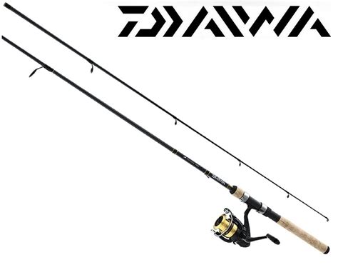 Daiwa D Shock Spinning Combo 8ft Rod Reel Spin Kit 2 Pc Fishing DSK40